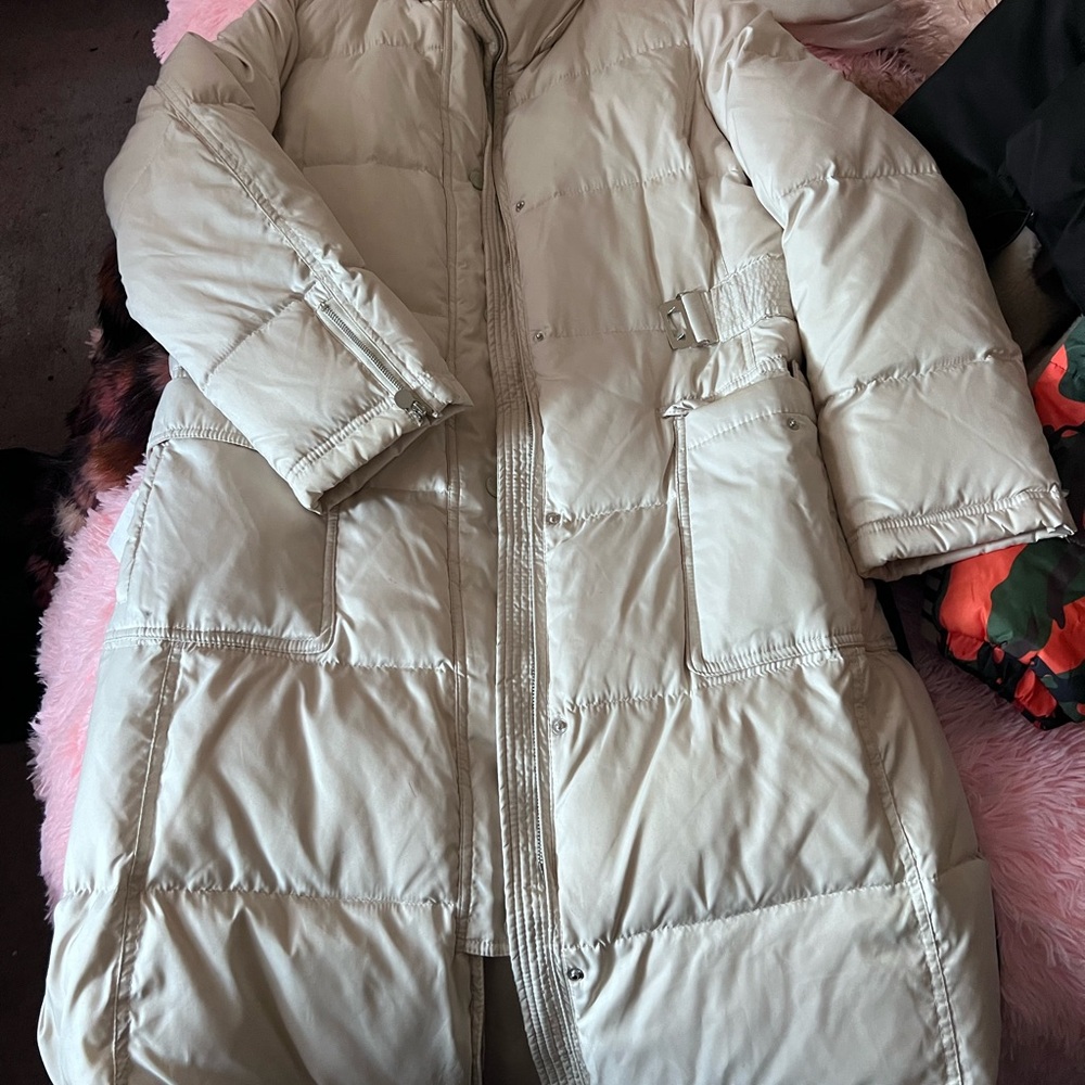Fashion Nova Off-White Puffer Coat